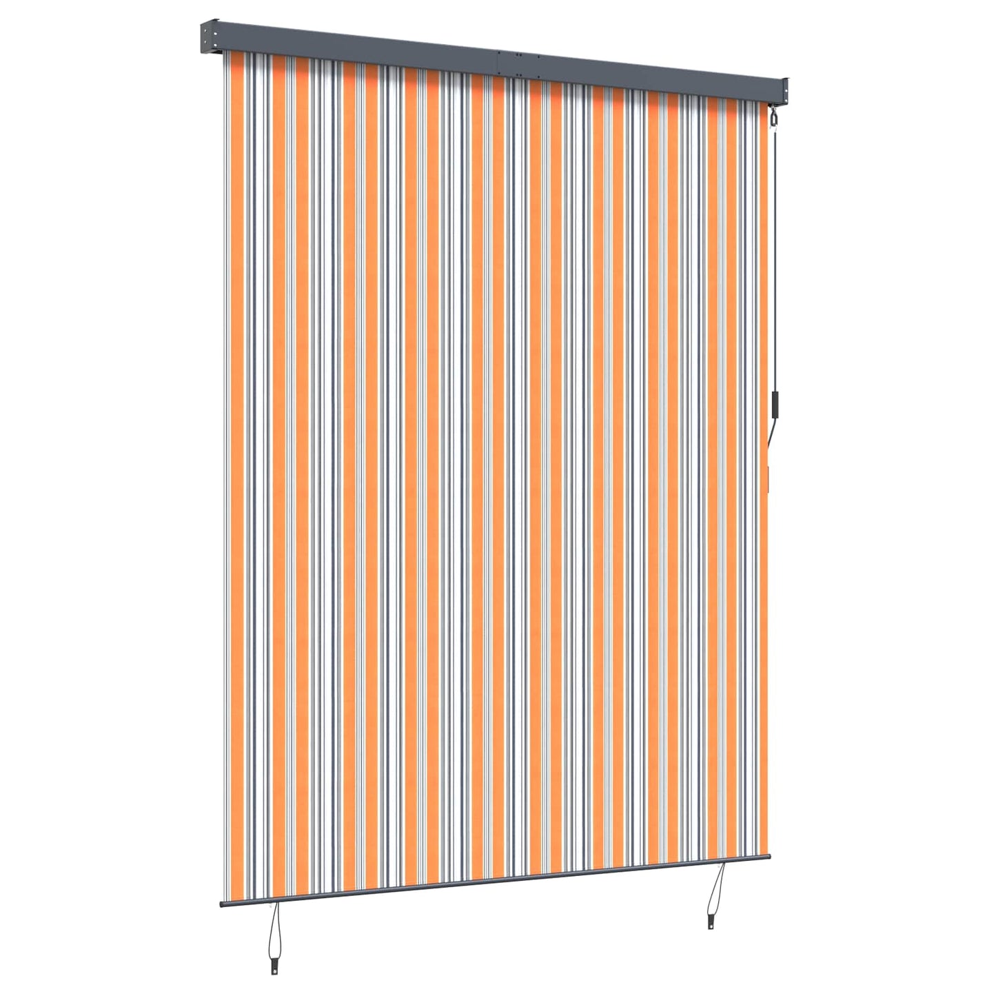 vidaXL Roller Blind Yellow and Blue 200 x 250 cm Fabric and Aluminum 2