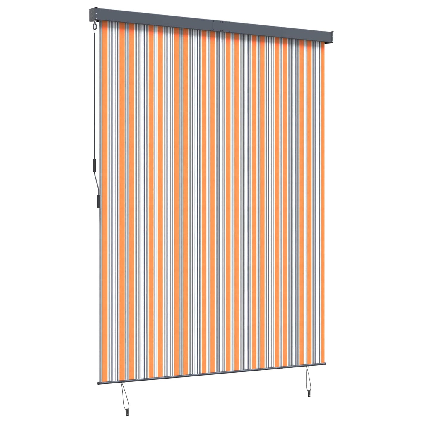 vidaXL Roller Blind Yellow and Blue 200 x 250 cm Fabric and Aluminum 3