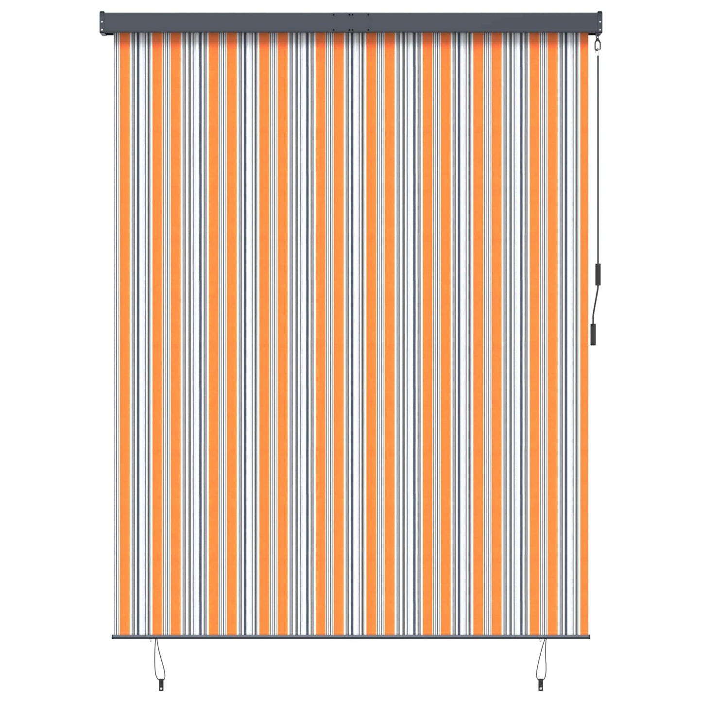 vidaXL Roller Blind Yellow and Blue 200 x 250 cm Fabric and Aluminum 1