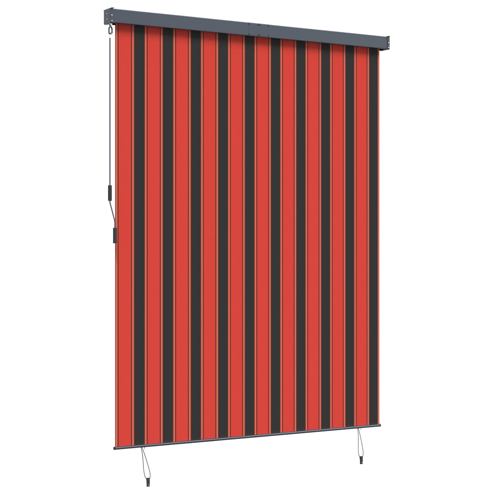 vidaXL Roller Blind Orange and Brown 200 x 250 cm Fabric and Aluminum 3