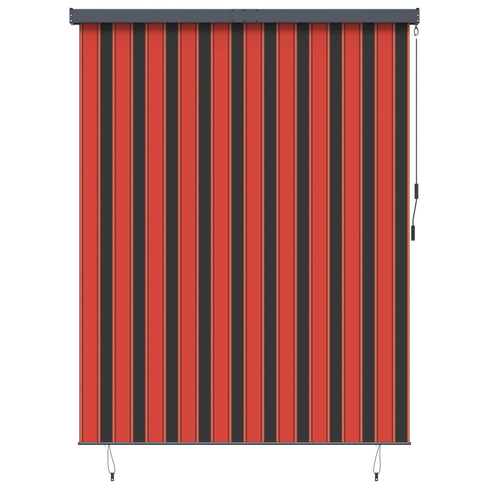 vidaXL Roller Blind Orange and Brown 200 x 250 cm Fabric and Aluminum 1