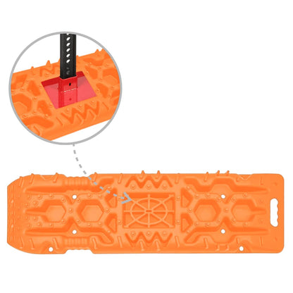 vidaXL Traction Boards 2 pcs Orange 107x31x7 cm Nylon 6