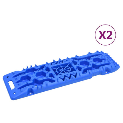 vidaXL Traction Boards 2 pcs Blue 107x31x7 cm Nylon 1