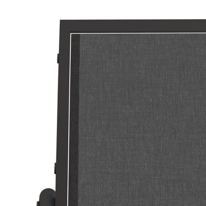 vidaXL Garden Glider Chair Black 61x76x87 cm Textilene&Steel 6