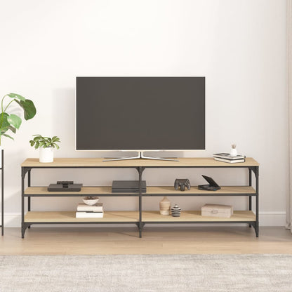 vidaXL TV Cabinet Sonoma Oak 160x30x50 cm Engineered Wood 3