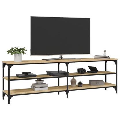vidaXL TV Cabinet Sonoma Oak 160x30x50 cm Engineered Wood 4