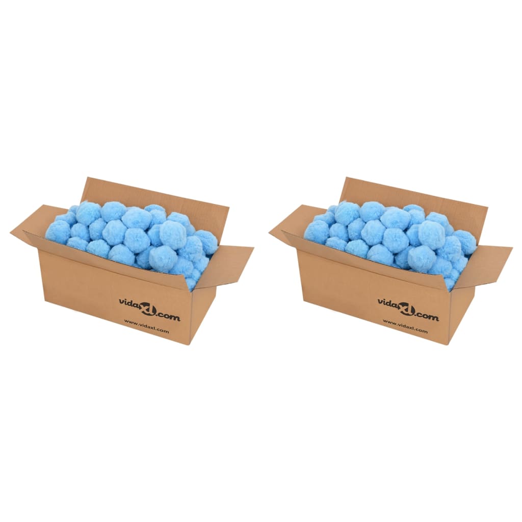 vidaXL Anti Bacteria Pool Filter Balls Blue 1400 g Polyethylene 1