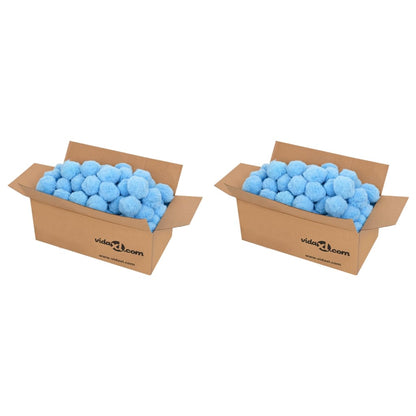 vidaXL Anti Bacteria Pool Filter Balls Blue 1400 g Polyethylene 1