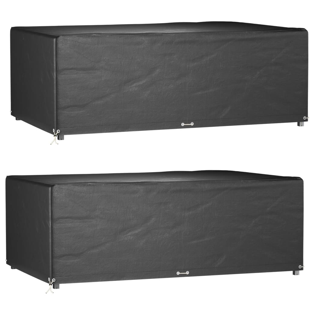 vidaXL Garden Furniture Covers 2 pcs 12 Eyelets 213x132x75 cm Rectangular 1
