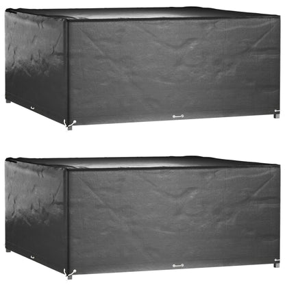 vidaXL Garden Furniture Covers 2 pcs 16 Eyelets 300x300x75 cm Square 1