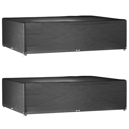 vidaXL Garden Furniture Covers 2 pcs 16 Eyelets 300x200x75 cm Rectangular 1