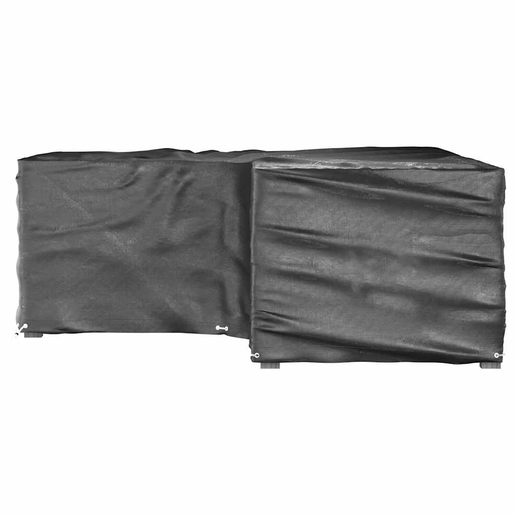 vidaXL L-Shaped Garden Furniture Covers 2 pcs 16 Eyelets 215x215x70 cm 4