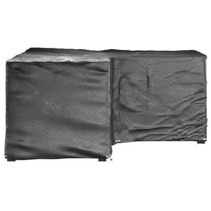 vidaXL L-Shaped Garden Furniture Covers 2 pcs 16 Eyelets 215x215x90 cm 3