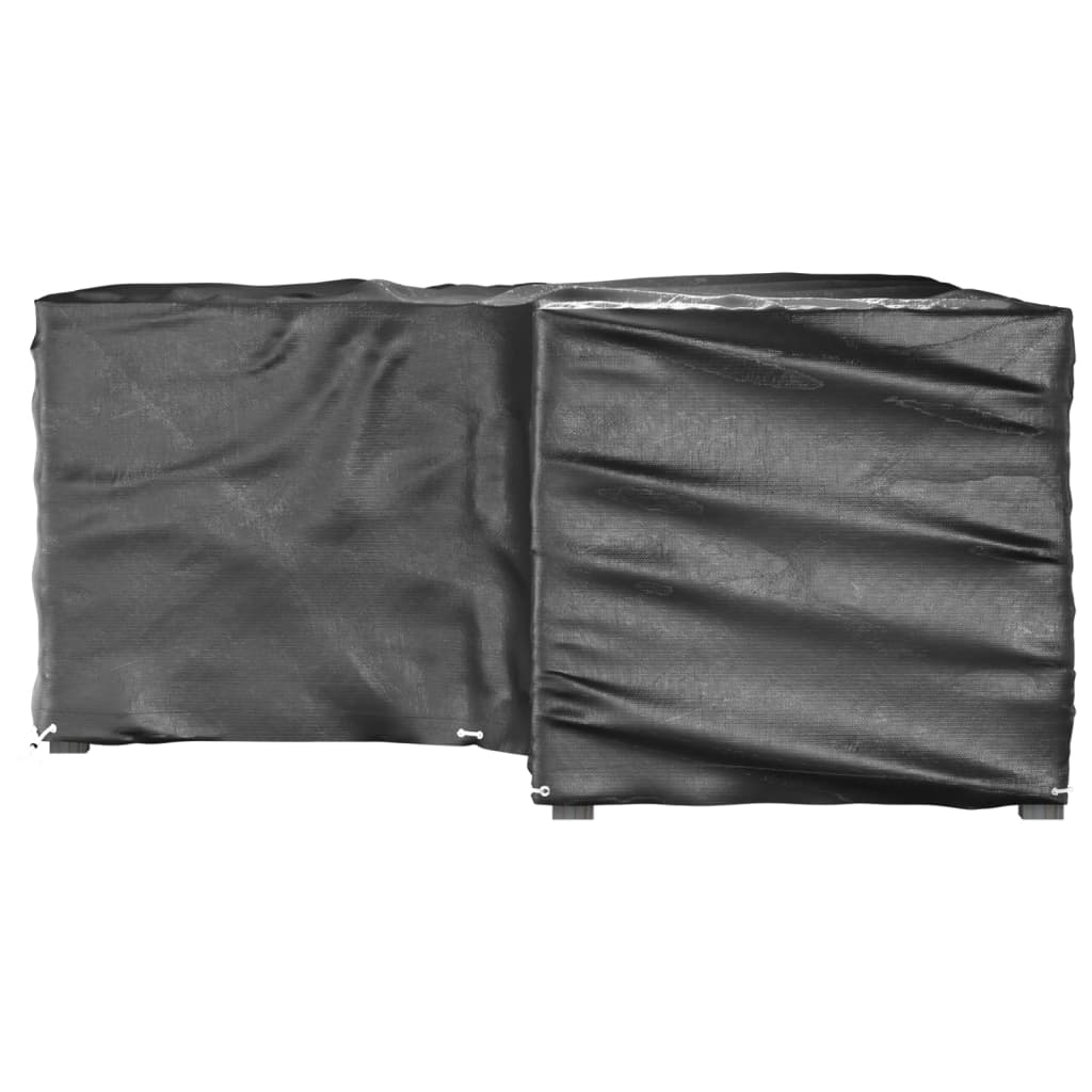 vidaXL L-Shaped Garden Furniture Covers 2 pcs 16 Eyelets 215x215x90 cm 4