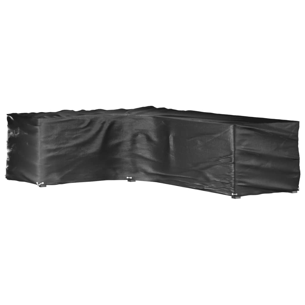 vidaXL L-Shaped Garden Furniture Covers 2 pcs 16 Eyelets 210x260x80 cm 2