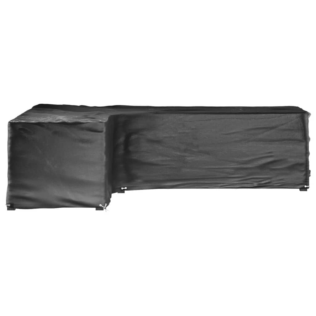 vidaXL L-Shaped Garden Furniture Covers 2 pcs 16 Eyelets 210x260x80 cm 3