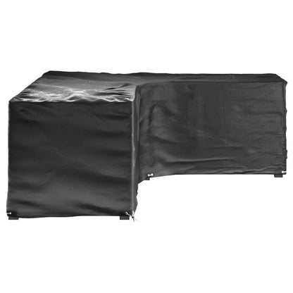 vidaXL L-Shaped Garden Furniture Covers 2 pcs 16 Eyelets 260x210x80 cm 3