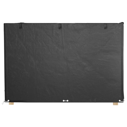 vidaXL Swing Bench Covers 2 pcs 12 Eyelets 215x150x130/150 cm Polyethylene 4
