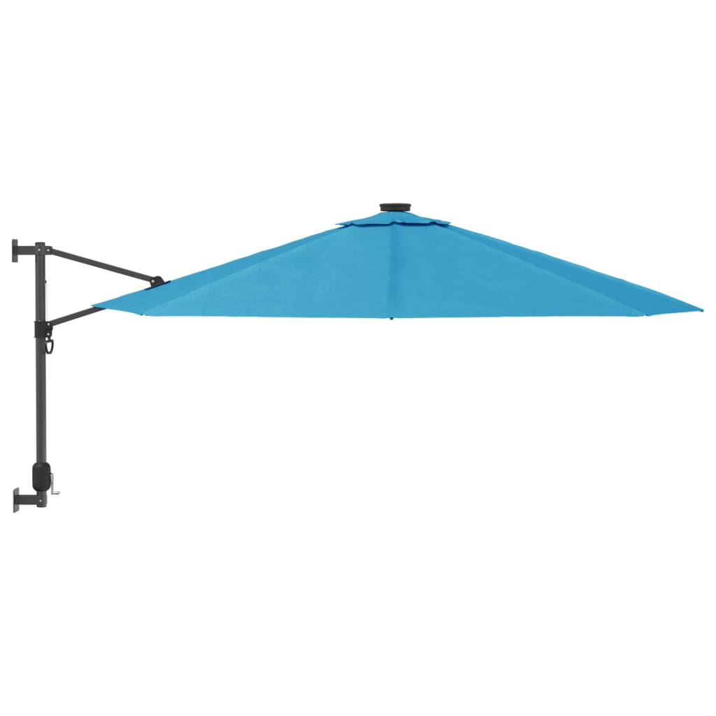 vidaXL Wall-mounted Parasol Sea Blue 290 cm 3