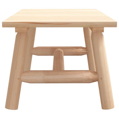 vidaXL Coffee Table 90x50x41 cm Solid Wood Spruce 4