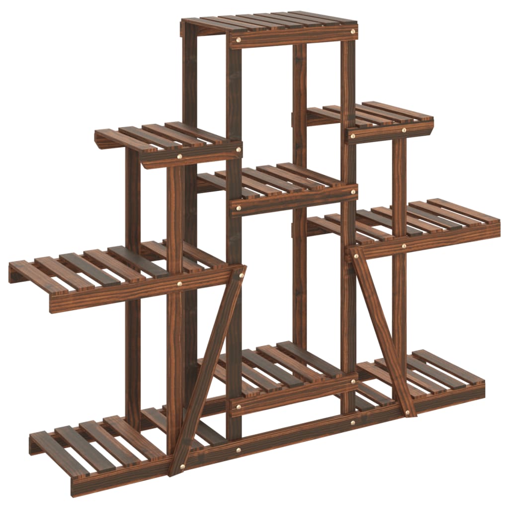 vidaXL Flower Stand 110x25x96 cm Solid Wood Fir 2