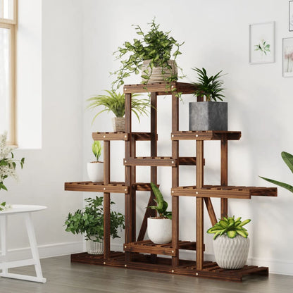 vidaXL Flower Stand 110x25x96 cm Solid Wood Fir 3