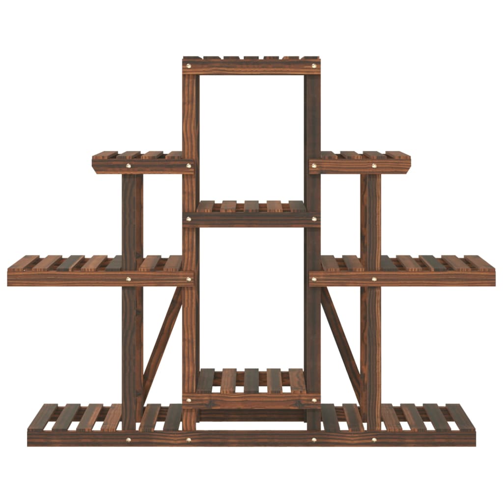 vidaXL Flower Stand 110x25x96 cm Solid Wood Fir 4