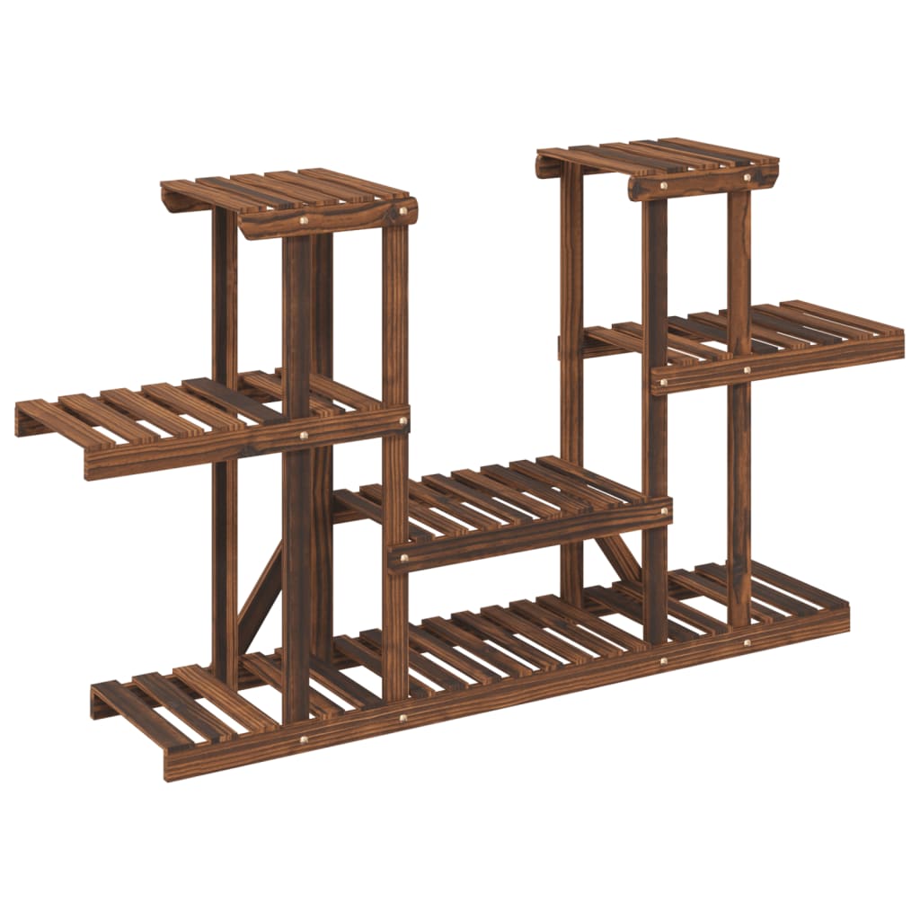 vidaXL Flower Stand 110x25x73 cm Solid Wood Fir 2