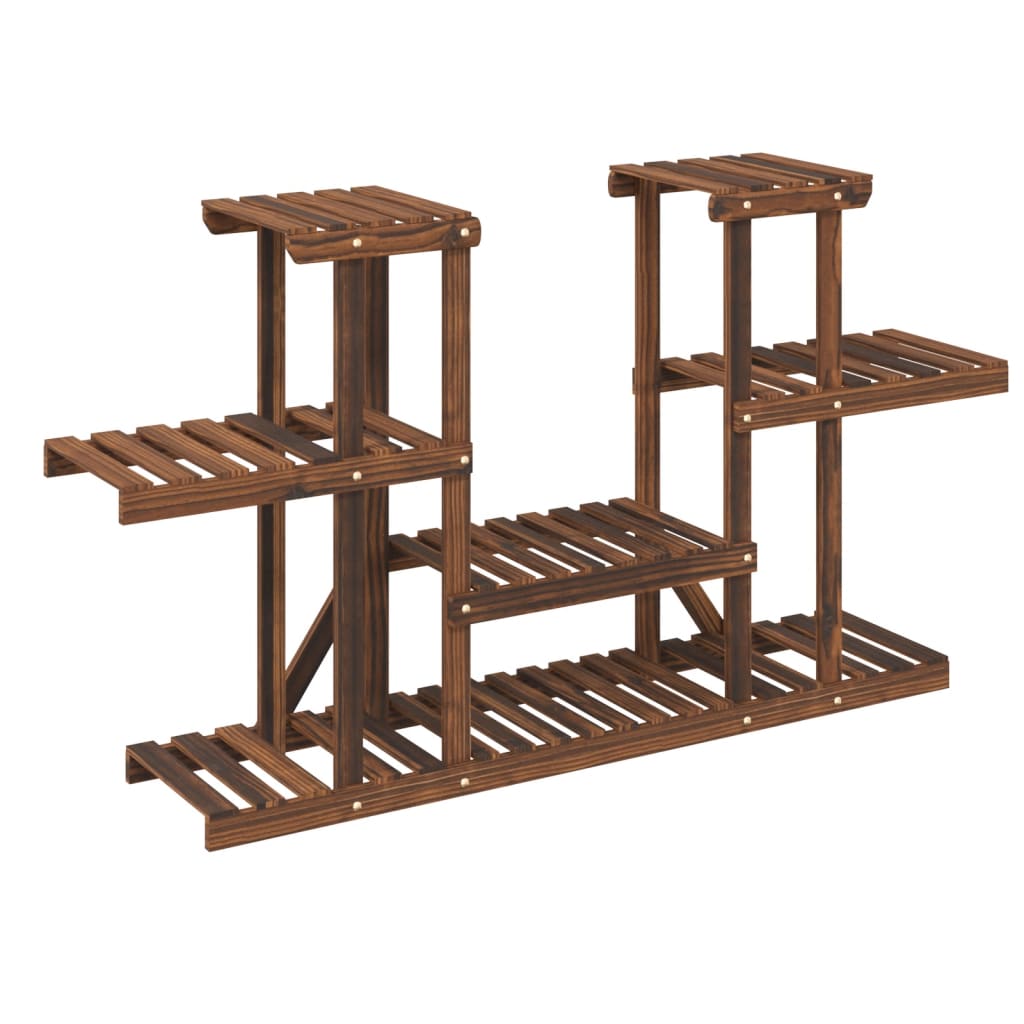 vidaXL Flower Stand 110x25x73 cm Solid Wood Fir 4