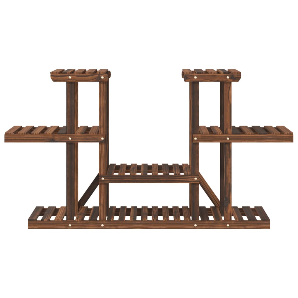 vidaXL Flower Stand 110x25x73 cm Solid Wood Fir 5