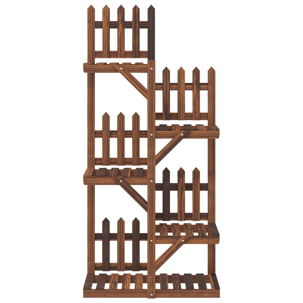 vidaXL Flower Stand 60x25x130 cm Solid Wood Fir 4