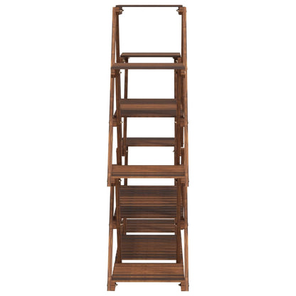 vidaXL Flower Stand 110x25x105 cm Solid Wood Fir 5