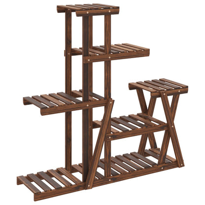 vidaXL Flower Stand 95x25x96 cm Solid Wood Fir 2