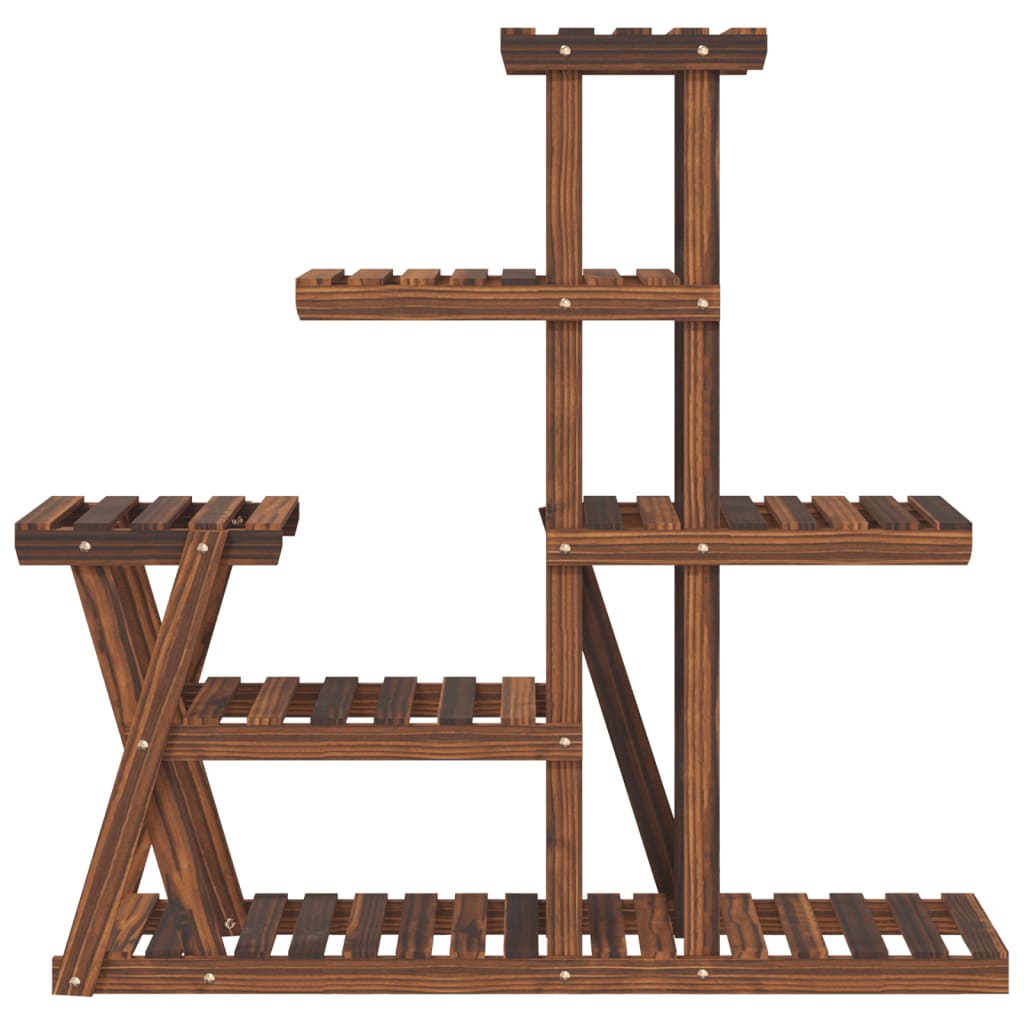 vidaXL Flower Stand 95x25x96 cm Solid Wood Fir 4