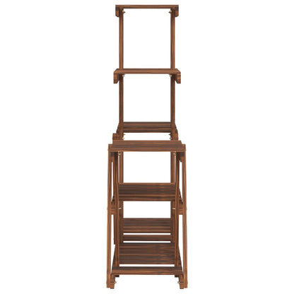 vidaXL Flower Stand 95x25x96 cm Solid Wood Fir 5