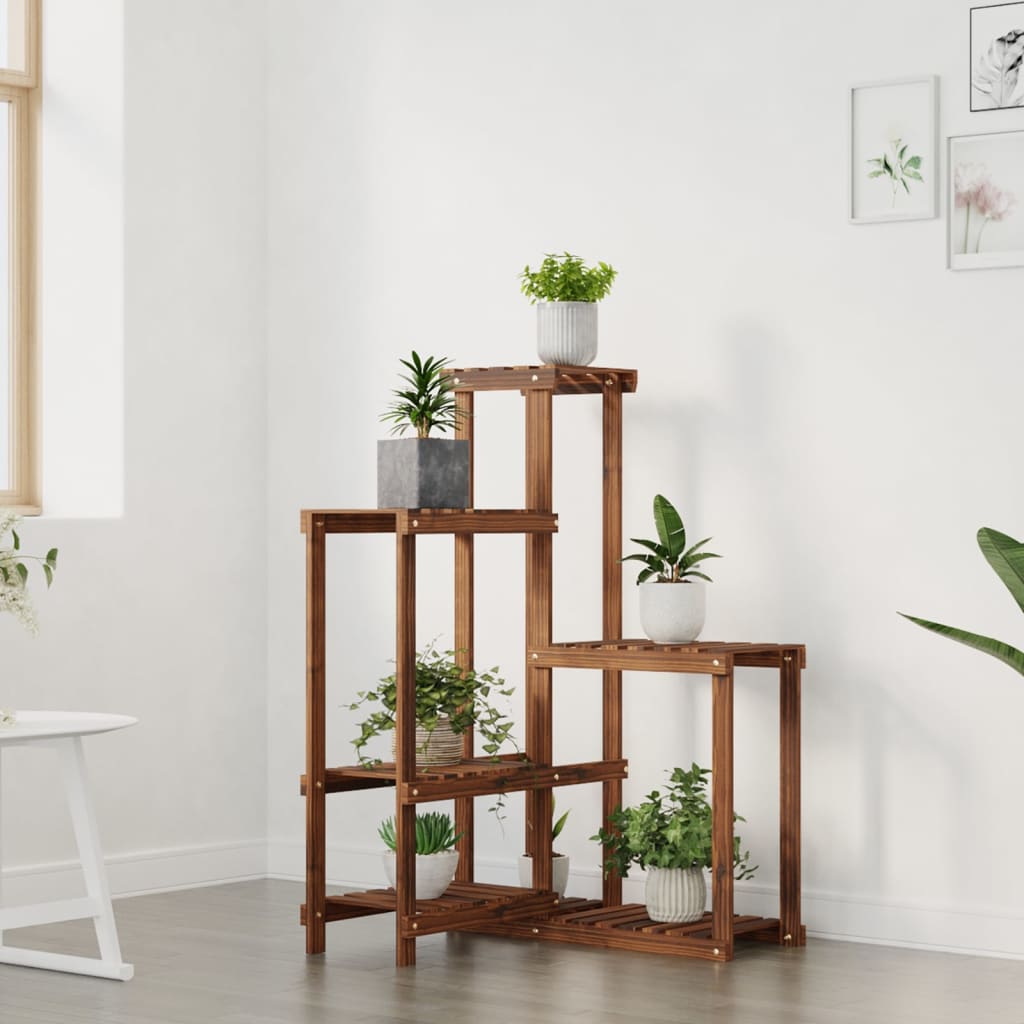 vidaXL Flower Stand 62.5x61.5x101.5 cm Solid Wood Fir 3