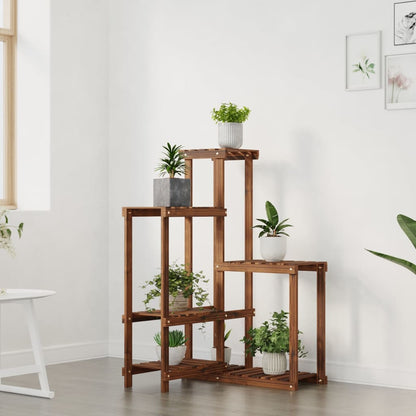 vidaXL Flower Stand 62.5x61.5x101.5 cm Solid Wood Fir 3