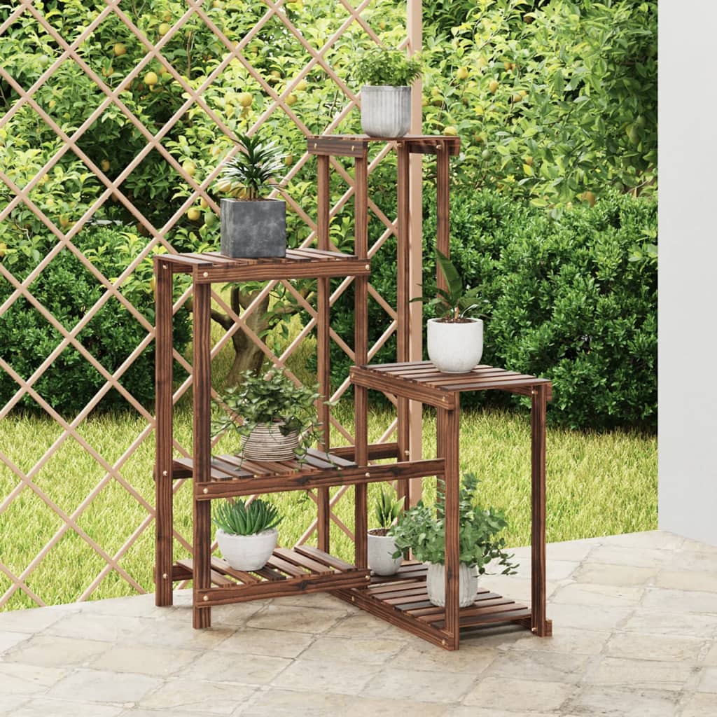 vidaXL Flower Stand 62.5x61.5x101.5 cm Solid Wood Fir 1