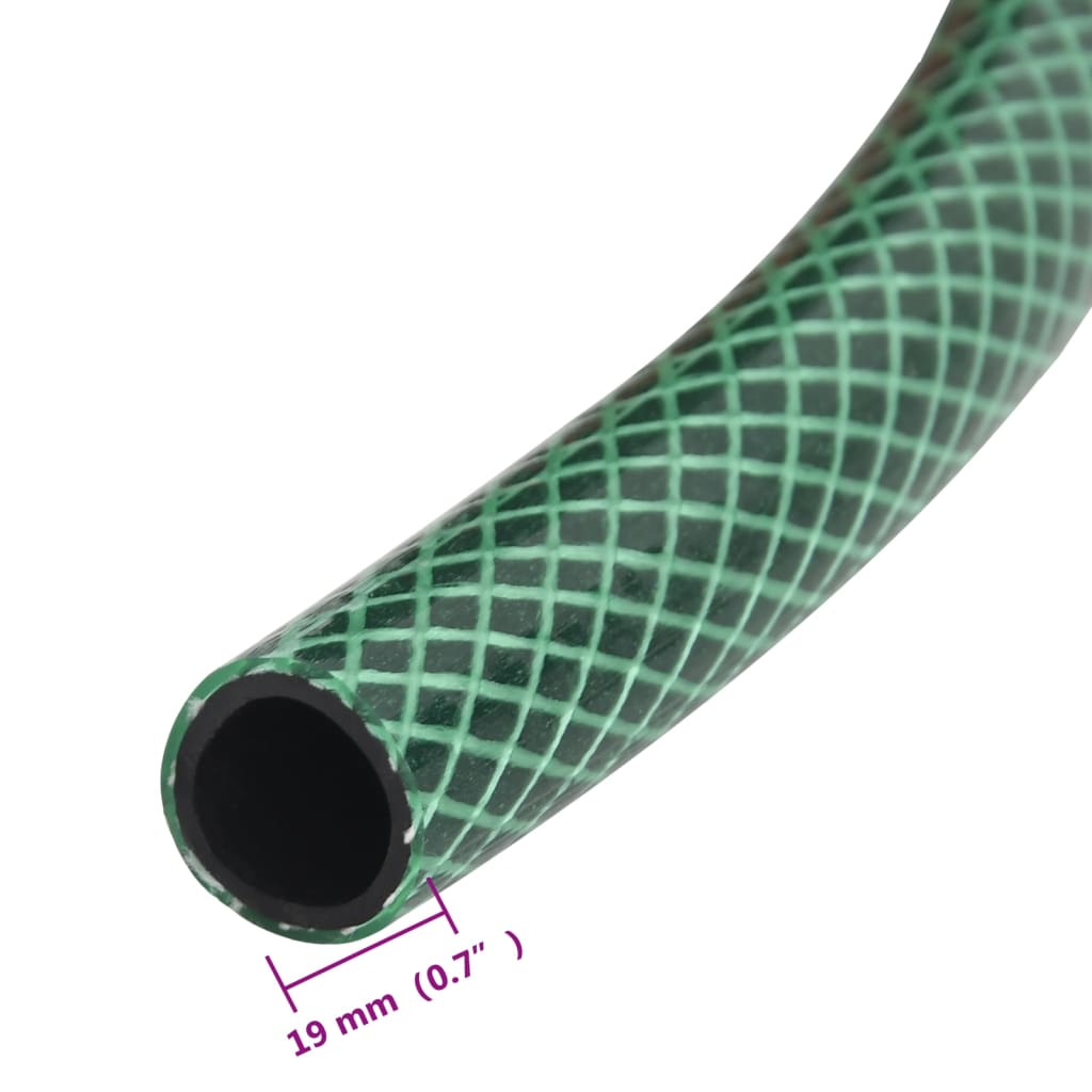 vidaXL Garden Hose Green 0,75" 50 m PVC 6