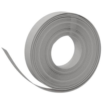 vidaXL Garden Edgings 3 pcs Grey 10 m 10 cm Polyethylene 3