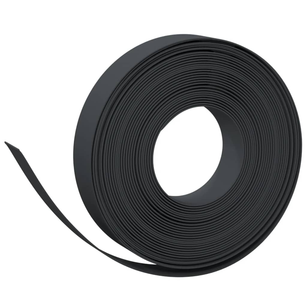 vidaXL Garden Edgings 3 pcs Black 10 m 10 cm Polyethylene 3