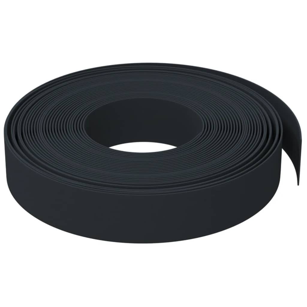 vidaXL Garden Edgings 3 pcs Black 10 m 10 cm Polyethylene 4