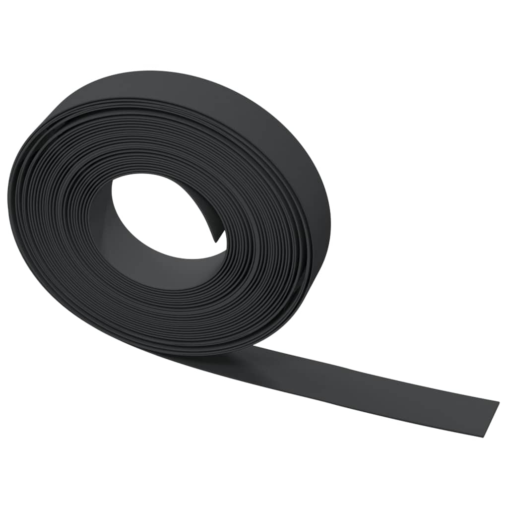 vidaXL Garden Edgings 3 pcs Black 10 m 10 cm Polyethylene 5