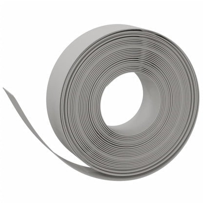 vidaXL Garden Edgings 2 pcs Grey 10 m 15 cm Polyethylene 3
