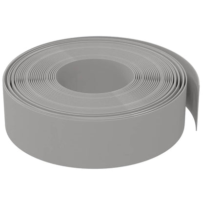 vidaXL Garden Edgings 2 pcs Grey 10 m 15 cm Polyethylene 5