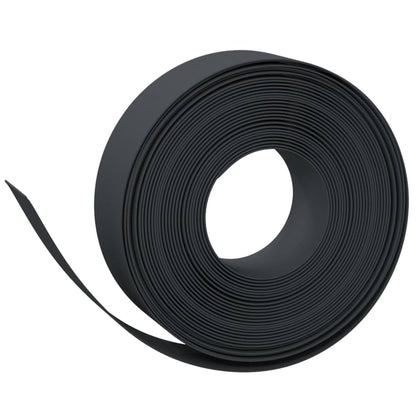 vidaXL Garden Edgings 2 pcs Black 10 m 15 cm Polyethylene 3