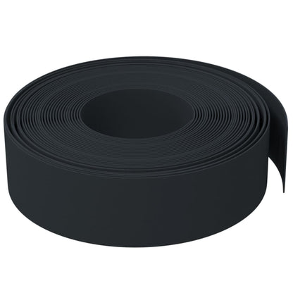 vidaXL Garden Edgings 2 pcs Black 10 m 15 cm Polyethylene 4