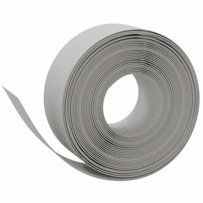 vidaXL Garden Edgings 2 pcs Grey 10 m 20 cm Polyethylene 3