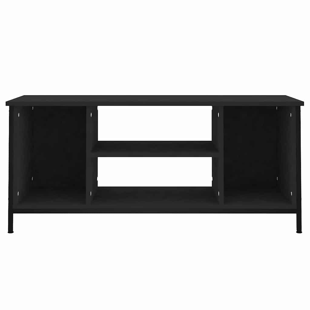 vidaXL TV Cabinet Black 102x35x45 cm Engineered Wood 5