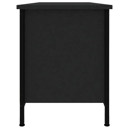 vidaXL TV Cabinet Black 102x35x45 cm Engineered Wood 6